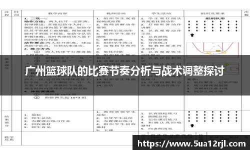 广州篮球队的比赛节奏分析与战术调整探讨